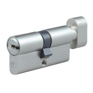 Cylindre double à bouton varié finition laiton nickelé Chausey II 70 x B40 - LEGALLAIS - 693144