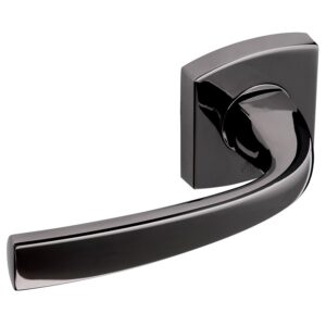 Béquille double sur rosace ligne Muze chromé diamant noir - VACHETTE ASSA ABLOY - 195777