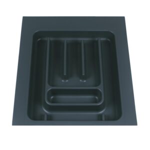 Range-couverts Ponza - pour tiroirs largeur 450 mm - ajustable en dimension - finition anthracite - LEGALLAIS - 281780