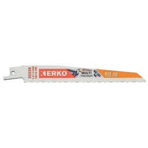 Lames de scies sabres multi matériaux K13, 150x19x1,3 mm, 10/14 dents/pouce, carte de 5 - ERKO - 111862