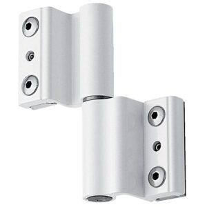 Paumelle à clamer pour porte légère ou porte-fenêtre type Venice Baby gorge européenne de 14 x 18 mm blanc 9010 - FAPIM - 461322