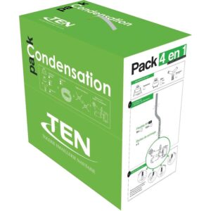 Pack cheminée 4 en 1 Condens Ø 80 mm - TEN - 174120