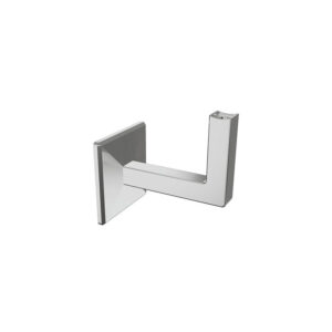 Supports fixes plats de main courante carrée 40 x 40 mm muraux fixation M8 en inox 316 noir anthracite Dark par 2 - Design Production - 158932