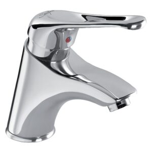 Mitigeur lavabo bec fixe Ht 53,5 à manette ajourée sans vidage - Sanifirst - 534864