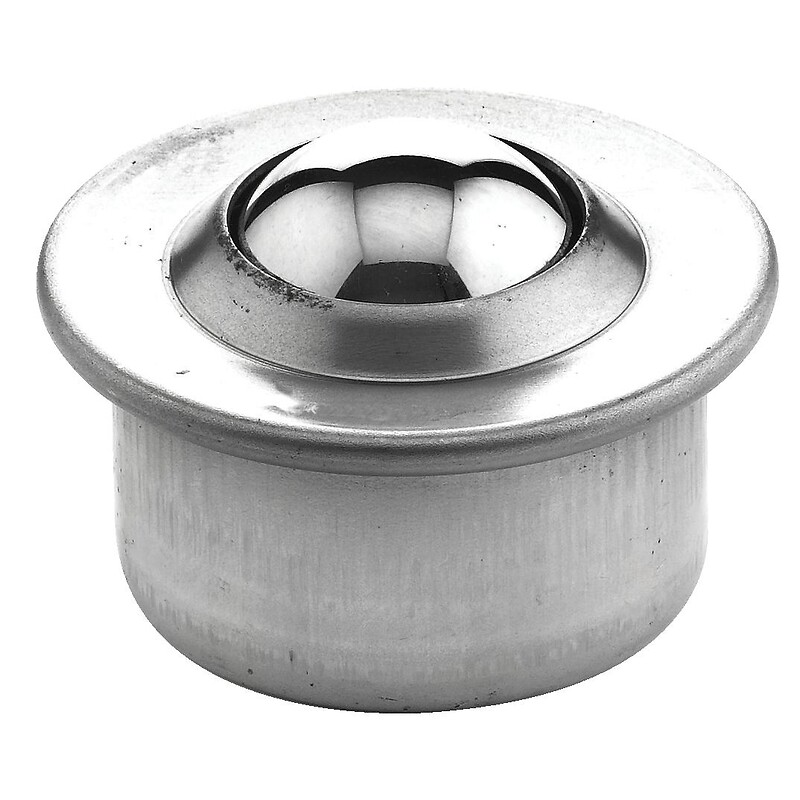 Bille de manutention inox Ø 15 mm à socle cylindrique inox Ø 31/24mm, à simple emboîtement charge maxi 38kg - GUITEL HERVIEU - 608504
