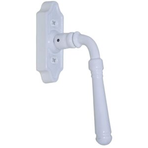Levier sur rosette en fonte finition époxy blanc - Rollinger - 383503