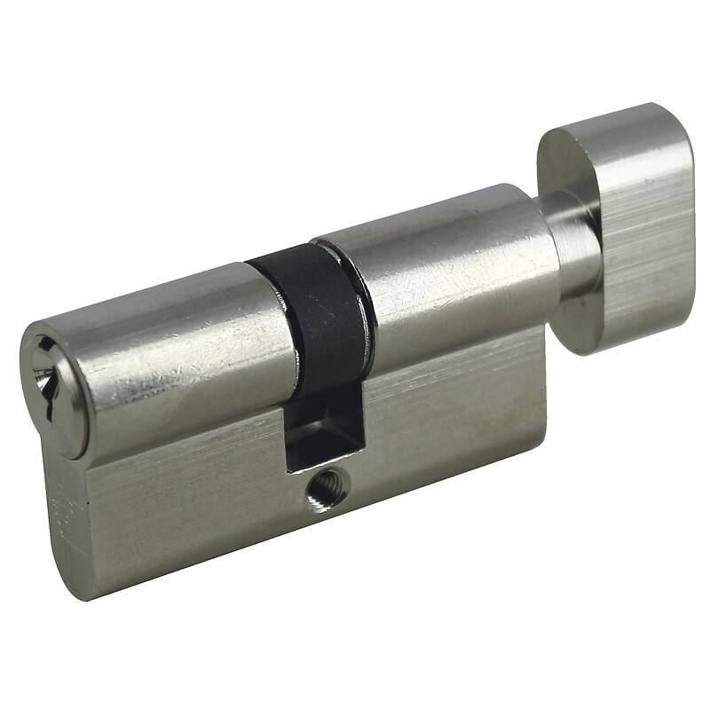 Cylindre double à bouton - Profil européen varié - CORDOUAN III 60xB30 Laiton nickelé - LEGALLAIS - 598907 – Image 2