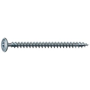Vis à tête disque Wirox filetage total torx zingué blanc grande longueur, Ø 8 mm, longueur 100 mm, boîte de 50 - SPAX - 590268