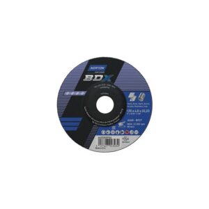 Meule d'ébarbage bdx-metal / inox-180x6.5x22.23mm boîte de 10 - NORTON - 235230