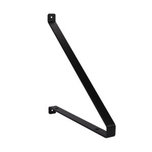 Consoles recto-verso en acier - finition noir - 235 x 250 mm - Interges - 171488