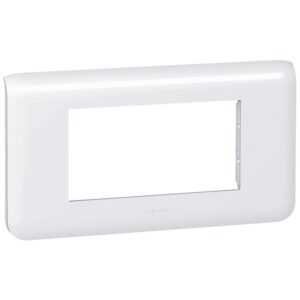 Plaque programme Mosaic 4 modules horizontal blanc - Legrand - 357547