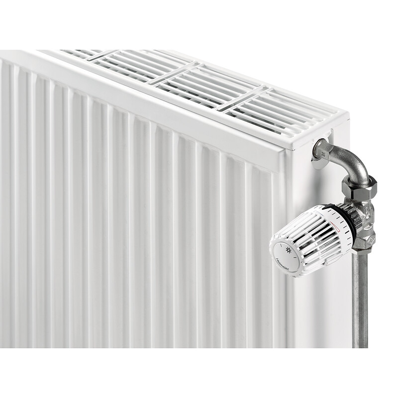 Radiateur eau chaude acier horizontal habillé Compact All In RAL 9016 type 22 H400xL400 498W - STELRAD - 108509 – Image 2