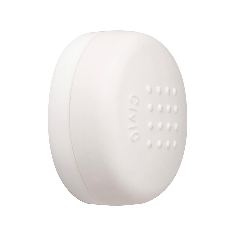 Butoir de béquille Julius base plastique blanche Ø40 mm hauteur 20 mm bouchon blanc - CIVIC - 601875
