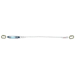 Longe 2 mètres avec absorbeur et 2 mousquetons à vis - TRACTEL - 697803