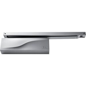Ferme porte en applique complet bras glissière type IS 65 force 3 argent satiné - ISEO CITY - 581232