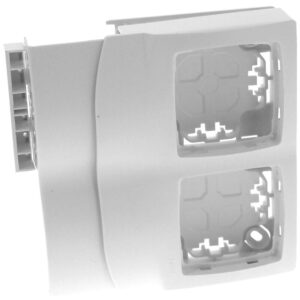 Cadre appareillage saillie 2 postes pose le long des moulures DLPlus épaisseur 12,5 blanc - Legrand - 360564