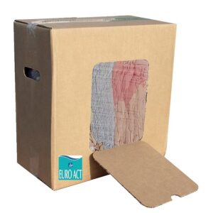Chiffons d'essuyage textile extra clair coton type chemise carton de 10 kg -  - 113430