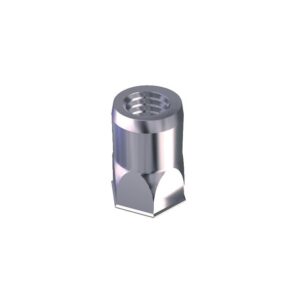 Douilles taraudées Rivklé auto-affleurantes fût semi hexagonal inox A2 diamètre 5 boîte de 100 pièces - RIVKLE - 117174
