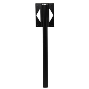 Pied Elliptique à sceller pour boîtes aux lettres Renz - noir RAL 9005M - RENZ - 116447