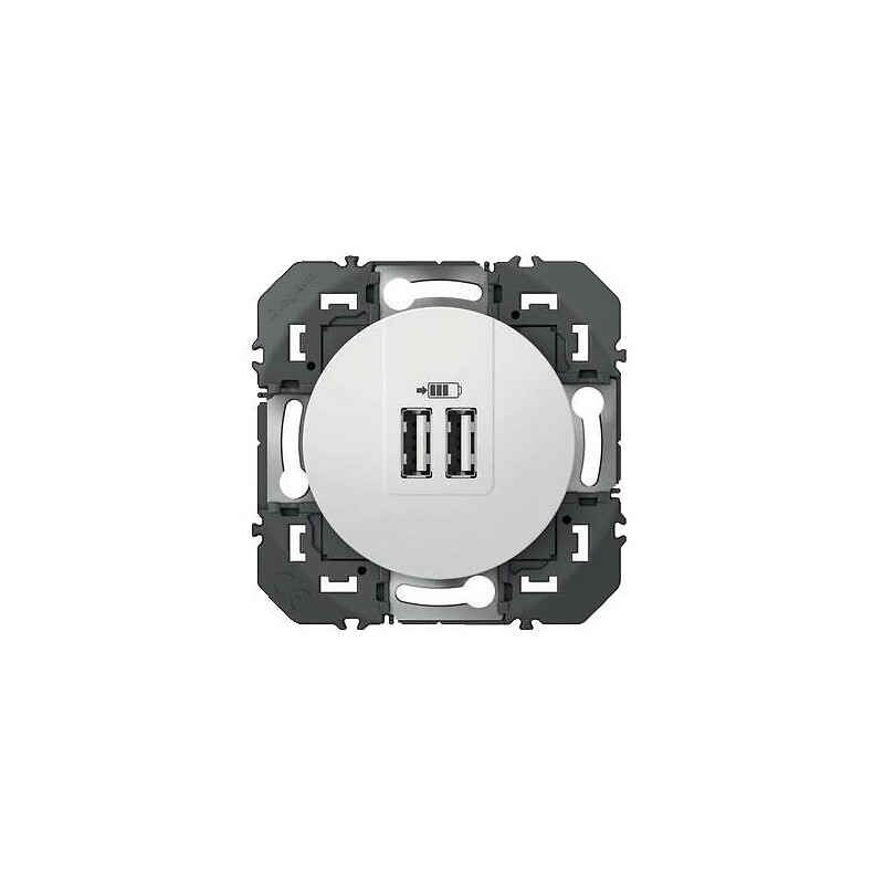 Double chargeur USB Type A + Type C dooxie noir - Legrand - 193428 – Image 4