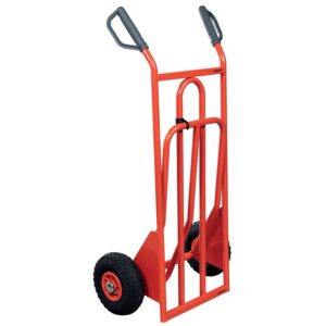 Diable bavette repliable, roues pneumatiques, charge utile 250 kg - FIMM - 161926