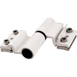 Paumelle à clamer pour porte d'entrée type Velox Top jeu de 17 mm gorge de 25 x 19,5 mm gris alu - FAPIM - 461385