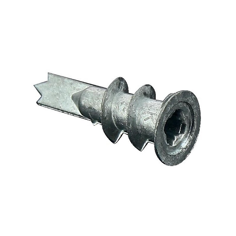 Chevilles zamak autoforeuses Ilur II, Ø 14 mm, long 34 mm, avec vis 4,5x35 mm zingué blanche PZ2 boîte de 100 pièces - LEGALLAIS - 162472