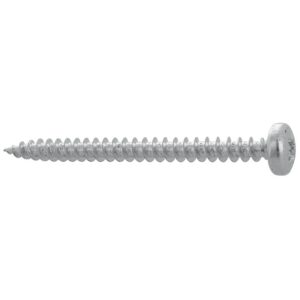 Vis à bois aggloméré tête cylindrique empreinte Pozidriv acier zingué blanc entièrement filetées 5x50 boîte 250 - VISWOOD - 583990