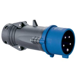 Fiche droite Hypra IP44 16A bleu 200/250V 2P+T plastique - Legrand - 358436