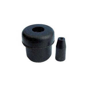 Embout intérieur caoutchouc noir pour diamètre intérieur 19,5mm en boite de 20 - - 378596