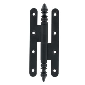 paumelle rustique acier en 140 x 55 mm vieux bronze, bout rond gauche - BROS - 520528