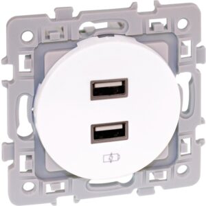 Prise double USB Aurigny II - LEGALLAIS BY EUR'OHM - 167666