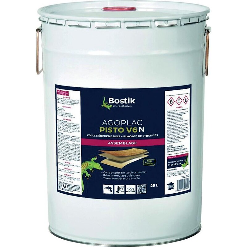 Colle néoprène neutre pistolable Pisto V6N bidon de 25 litres - BOSTIK - 638464 – Image 2