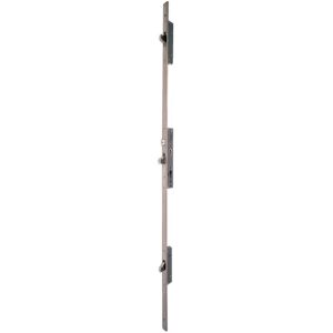 Serrure à larder pour profil étroit Multiblindo 3 points têtière plate de 2300 x 24 x 3 mm entraxe 92 mm axe à 27 mm - ISEO CITY - 455365
