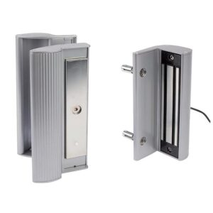 Ventouse électromagnétique extérieure type MAG3000 en 300 kg 12/24 V DC avec poignée - LOCINOX - 502727