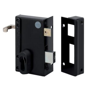 Serrure en applique monopoint type ND 10 modulable à cylindre européen verticale à tirage 870 droite - MÉTALUX - 112575