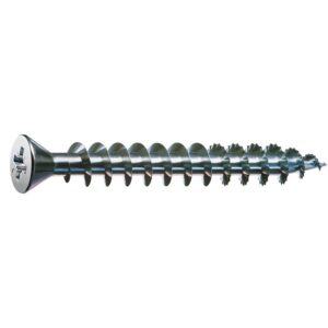 Vis à bois aggloméré tête fraisée empreinte Pozidriv acier zingué blanc pour charnières piano 3x10mm boîte de 1000p - SPAX - 588967