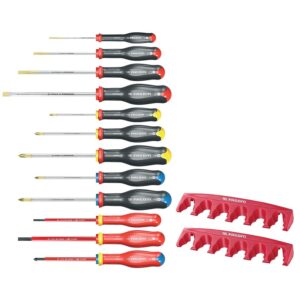 Jeu de 12 tournevis protwist Fente Phillips Pozidriv - AT.J12R1 - FACOM - 655943