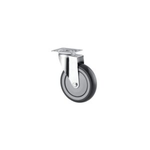 Roulette pivotante fixation à platine roue polypropylène pour collectivités, diamètre 125 mm, charge 80 kg, type 1670 PIP - Tente - 258658