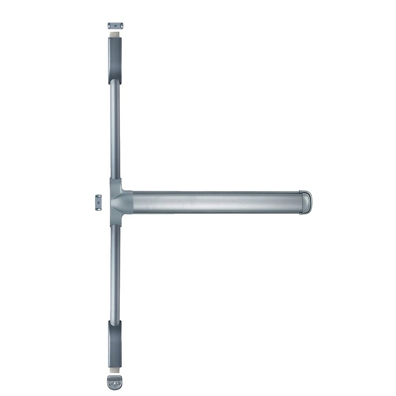 Serrure antipanique 3 points à pênes haut - bas et latéral Oltre Push blanc RAL 9010 - FAPIM - 643987