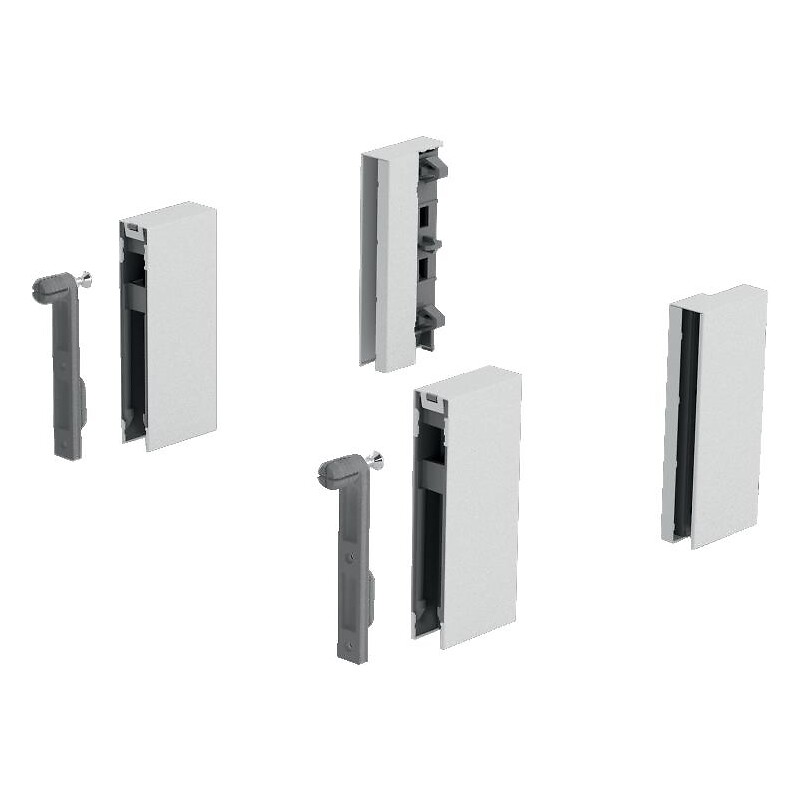 Adaptateur pour kit DesignSide pour hauteur de paroi arrière 186 mm coloris blanc - HETTICH - 425846