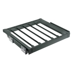 Porte-pantalons coulissant ajustable à sortie totale Elite - largeur 600 mm - finition anthracite - SYNERCIA - 114585