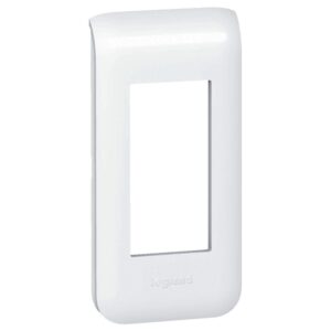 Plaque programme Mosaic 1 module blanc - Legrand - 357596