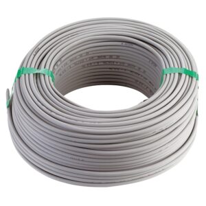Câble téléphonique PTT 298 4P0,6 ivoire en couronne de 100 mètres - - 353207