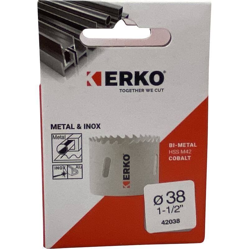 Scie trépan bimétal au cobalt Série 42 pour acier et inox Ø 102 mm - ERKO - 112261 – Image 6
