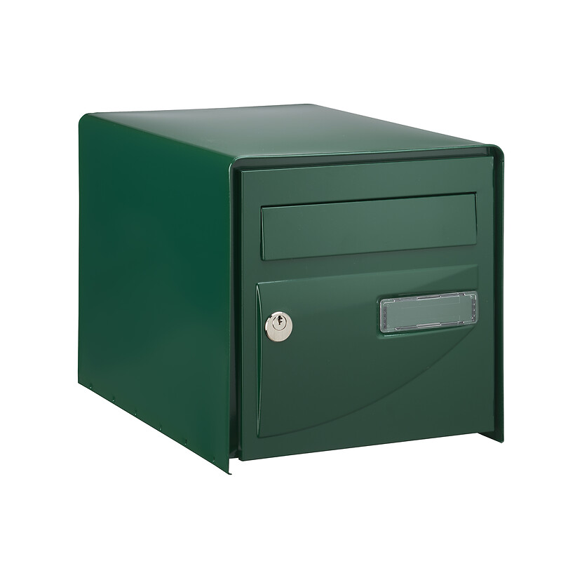 Boîte aux lettres Probat - double face - vert RAL 6005 - L 302 x H 300 x P 410 mm - DECAYEUX - 635209