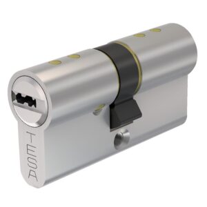 Cylindre double TX-80 2012 laiton nickelé 30/40, 5 clés - TESA ASSA ABLOY - 103300
