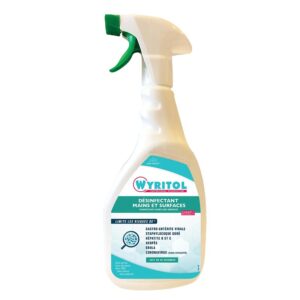 Spray désinfectant mains et surfaces Wyritol sans rinçage large spectre d'activité biocide 750ml - - 217583