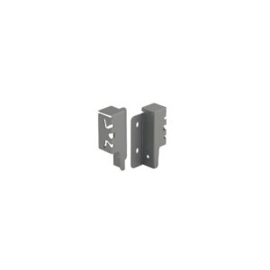 Kit de raccords de paroi arrière droit / gauche hauteur 94 mm coloris anthracite pour paroi arrière bois ou alu - HETTICH - 425671