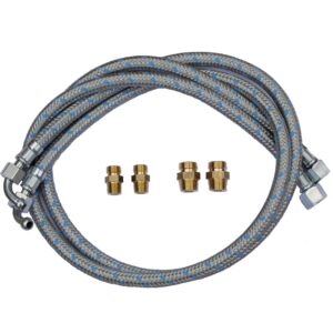 Lot de 2 flexibles fuel coudées DN8 longueur 1 mètre - - 775486